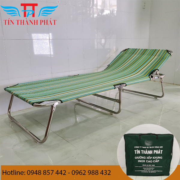 Stainless steel folding bed